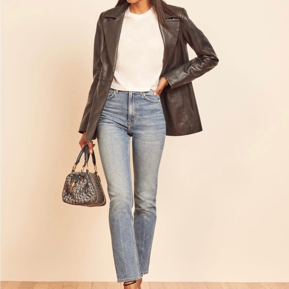 Reformation Liza High Rise Straight Jean NWT Size 29 Newport